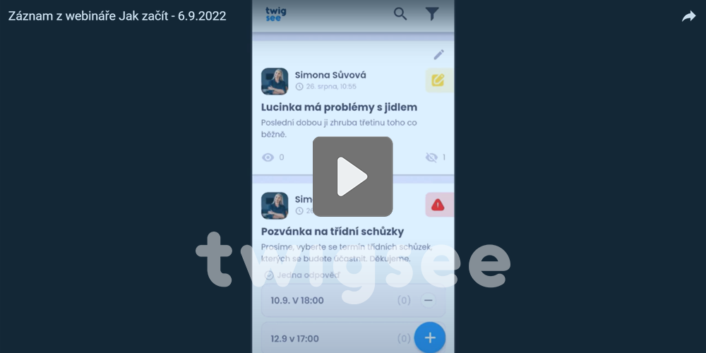 Twigsee - webinář: Jak začít
