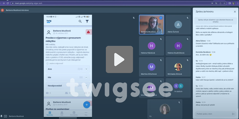 Twigsee - webinář: uživatelé