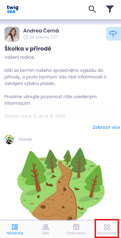 Rodiče - Kroužky